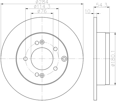 NF PARTS stabdžių diskas NF1699050